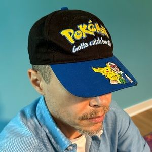 Vintage Pokemon Ballcap Hat Retro Collectible Gaming 90s Era